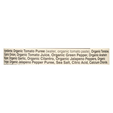 Muir Glen Medium Garlic Cilantro Salsa - Tomato - Case Of 12 - 16 Oz. - Maras Green