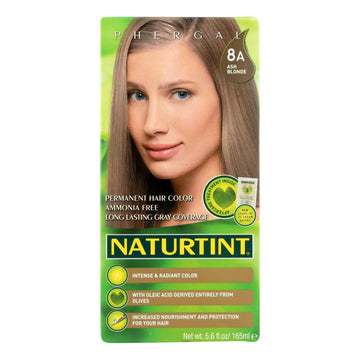 Naturtint Hair Color - Permanent - 8a - Ash Blonde - 5.28 Oz - Maras Green