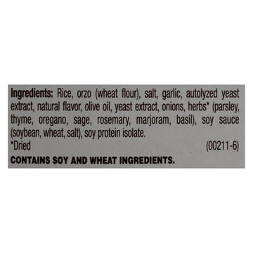 Near East Rice Pilafs - Garlic And Herb - Case Of 12 - 6.3 Oz. - Maras Green