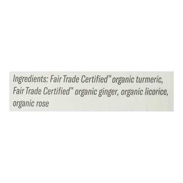 Numi Tea - Tea Organic Turmeric 3 Roots - Case Of 6 - 15 Bags - Maras Green