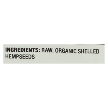 Nutiva Certified Organic Hempseed - Shelled - 8 Oz - Case Of 6 - Maras Green