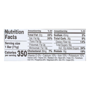 Perfect Bar Coconut Peanut Butter Bar - Case Of 8 - 2.5 Oz - Maras Green