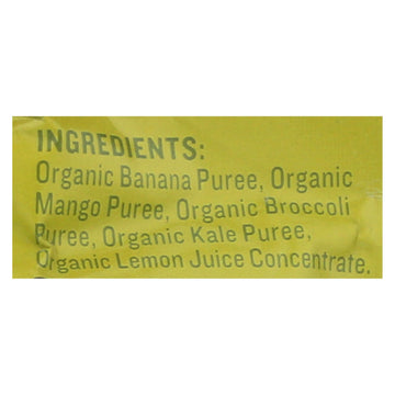 Peter Rabbit Organics Veggie Snacks - Kale Broccoli And Mango With Banana - Case Of 10 - 4.4 Oz. - Maras Green