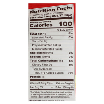 Popchips Potato Chip - Barbeque - Case Of 24 - 0.8 Oz. - Maras Green