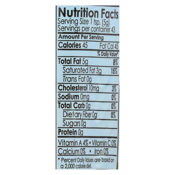 Purity Farms Ghee - Clarified Butter - Case Of 12 - 7.5 Oz. - Maras Green