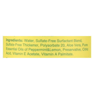 Rebel Green Hand Soap - Peppermint - Lemon - Case Of 4 - 16.9 Fl Oz - Maras Green