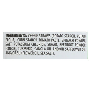 Sensible Portions Garden Veggie Straws - Sea Salt - Case Of 24 - 1 Oz. - Maras Green