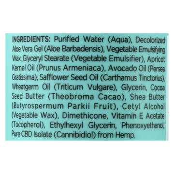 Shikai Products - Body Lotion Cbd - 1 Each - 6 Fz - Maras Green