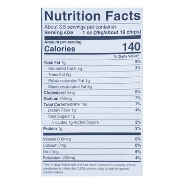 Simply 7 - Chips Quinoa Sea Salt - Case Of 8 - 3.5 Oz - Maras Green