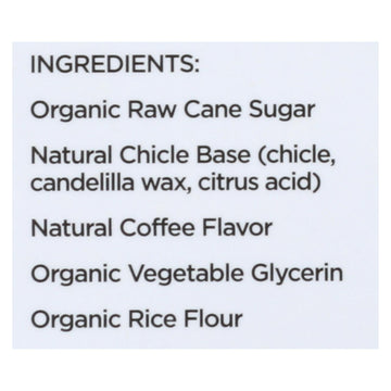 Simply Gum All Natural Gum - Coffee - Case Of 12 - 15 Count - Maras Green