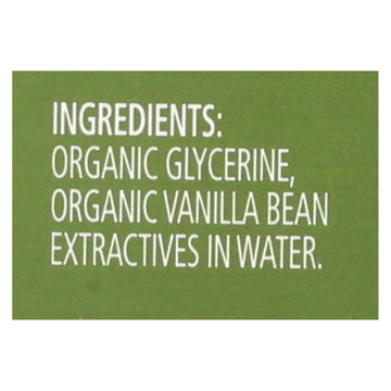 Simply Organic Vanilla Flavoring Organic - 4 Oz - Case Of 6 - Maras Green