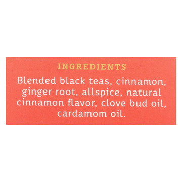 Stash Tea Chai Black Tea - Double Spice - Case Of 6 - 20 Bags - Maras Green