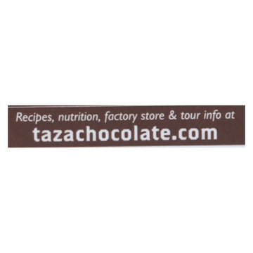 Taza Chocolate Organic Chocolate Mexicano Discs - 100 Percent Dark Chocolate - Cacao Puro - 2.7 Oz - Case Of 12 - Maras Green