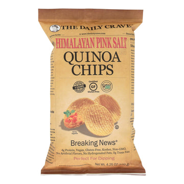 The Daily Crave - Quin Chips Himlyn Pink Salt - Case Of 8 - 4.25 Oz - Maras Green