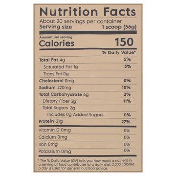 Truvani - Protein Powder Peanut Butter Chocolate - 1 Each - 25.75 Oz - Maras Green