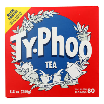 Typhoo Tea - Tea English - Case Of 6 - 80 Bag - Maras Green