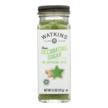 Watkins - Decorating Sugar Green - Case Of 3 - 4.2 Oz - Maras Green