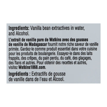 Watkins - Extract Vanilla Pure - Case Of 12 - 11 Fz - Maras Green