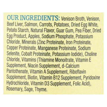 Wellness Pet Products Dog Food - Venison And Salmon With Potatoes And Carrots - Case Of 12 - 12.5 Oz. - Maras Green