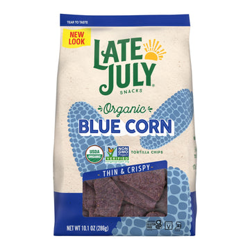 Late July Snacks - Tort Chip Blue Sea Salt - Case Of 9 - 10.1 Oz - Maras Green