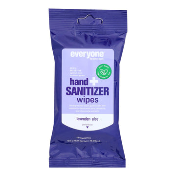 Everyone - Hand Sntzr Wipes Lavender Aloe - Case Of 6 - 15 Ct - Maras Green