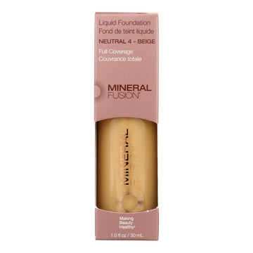 Mineral Fusion - Mkup Liquid Foundtn Ntrl 4 - 1 Each - 1 Fz - Maras Green