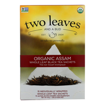 Two Leaves And A Bud Black Tea - Organic Assam - Case Of 6 - 15 Bags - Maras Green