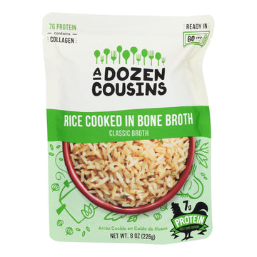 A Dozen Cousins - Rice Classic Broth Rte - Case Of 6 - 8 Oz - Maras Green