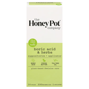 The Honey Pot - Suppositories Boric/herb - 1 Each-14 Ct - Maras Green
