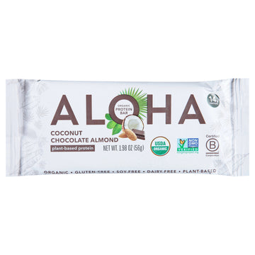 Aloha - Plt Protein Bar Coconut Chocolate - Case Of 12 - 1.98 Oz - Maras Green