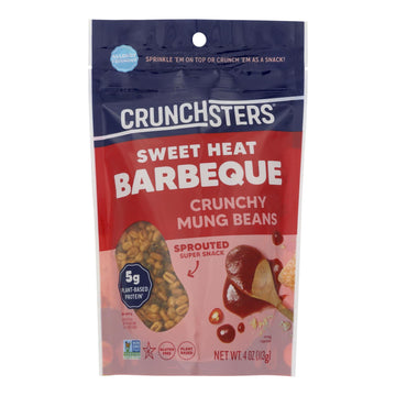 Crunchsters - Protein Snack Bbq - Case Of 6 - 4 Oz - Maras Green