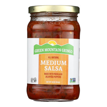 Green Mountain Gringo Medium Salsa - Case Of 12 - 16 Oz. - Maras Green