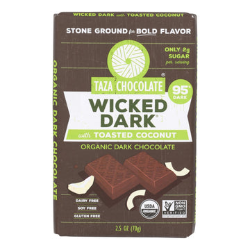 Taza Chocolate Organic Dark Chocolate - Case Of 10 - 2.5 Oz - Maras Green