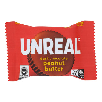 Unreal Dark Chocolate Peanut Butter Cups - 40 Cups - Maras Green