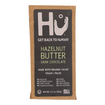 Hu - Dark Chocolate Bar Hazelnut Butter - Case Of 12 - 2.1 Oz - Maras Green