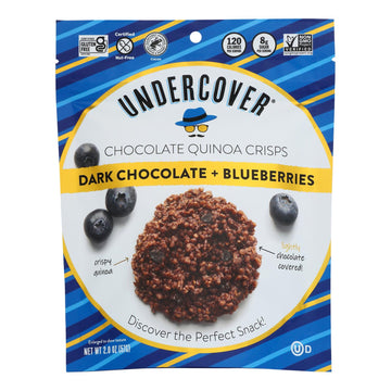 Undercover Quinoa - Crispy Quinoa Dk Ch Blbry - Case Of 12 - 2 Oz - Maras Green
