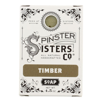 Spinster Sisters Company - Soap Bar Timber - 1 Each-4.5 Ounces - Maras Green