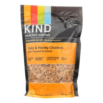Kind Healthy Grains Oats And Honey Clusters With Toasted Coconut - 11 Oz - Case Of 6 - Maras Green