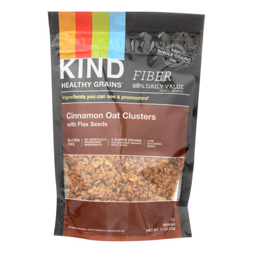 Kind Healthy Grains Cinnamon Oat Clusters With Flax Seeds - 11 Oz - Case Of 6 - Maras Green