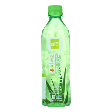 Alo Original Exposed Aloe Vera Juice Drink - Original And Honey - Case Of 12 - 16.9 Fl Oz. - Maras Green