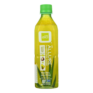 Alo Original Allure Aloe Vera Juice Drink - Mangosteen And Mango - Case Of 12 - 16.9 Fl Oz. - Maras Green