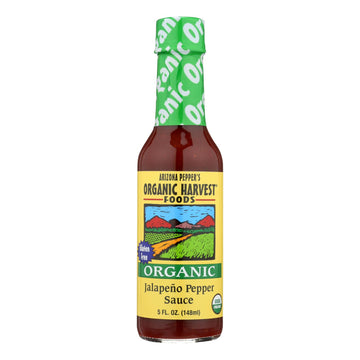 Organic Harvest Pepper Sauce - Organic Jalapeno - Case Of 12 - 5 Oz. - Maras Green