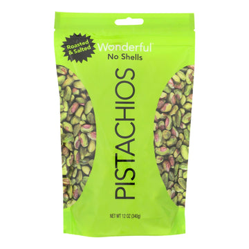 Wonderful Pistachios Roasted & Salted Pistachios - Case Of 12 - 12 Oz - Maras Green