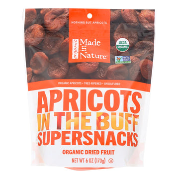 Made In Nature Apricots Organic Dried Fruit - Case Of 6 - 6 Oz - Maras Green