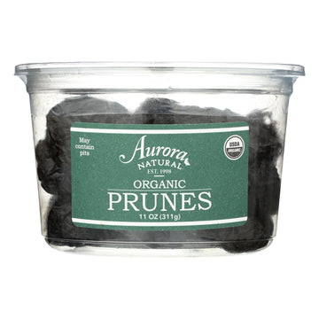 Aurora Natural Products - Organic Prunes - Case Of 12 - 11 Oz. - Maras Green