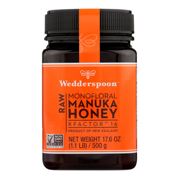 Wedderspoon Manuka Honey, Kfactor 16, - Case Of 6 - 17.6 Oz - Maras Green