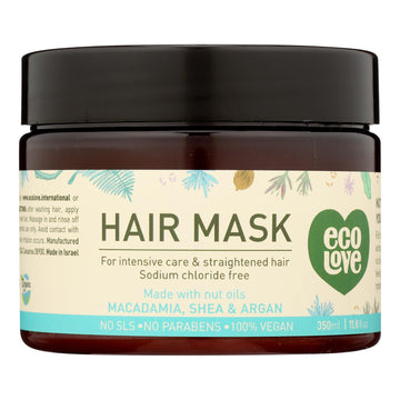 Ecolove - Mask Nut Int Cr Strt Hair - 1 Each - 11.8 Oz - Maras Green