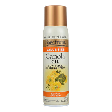 Spectrum Naturals High Heat Canola Spray Oil - Case Of 6 - 16 Fl Oz. - Maras Green