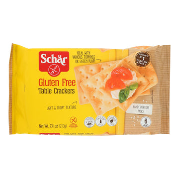 Schär Gluten Free Table Crackers - Case Of 5 - 7.4 Oz - Maras Green