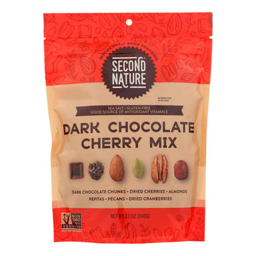 Second Nature - Nut Medley Dark Chocolate Cherry - Case Of 6-12 Oz - Maras Green